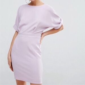 ASOS Lilac Wiggle Mini Dress